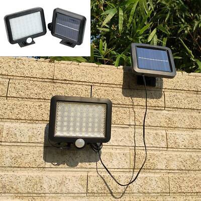 56 LED Solar Powered PIR Motion Sensor Garden Wall Light Security Flood Outdoor