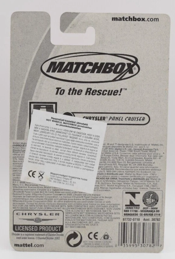 Matchbox Superfast #37 Chrysler Panel Cruiser with Hero Logo. long card. 2003 - Image 2 of 2