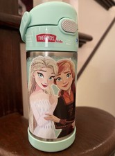 Thermos 12 oz Kid Funtainer Insulated Stainless Steel Water Bottle Disney Frozen