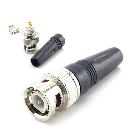 10Pcs Bnc Male Connector For Twist-On Coaxial Rg59 Cable CCTV Solderless plug*h* - Picture 6 of 6
