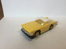 TYCO NOS FORD T-BIRD Yellow/White Slot car  NEW  Model Motoring Aurora AFX HO
