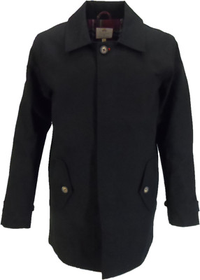 Real Hoxton Mac Mantel Herren schwarz