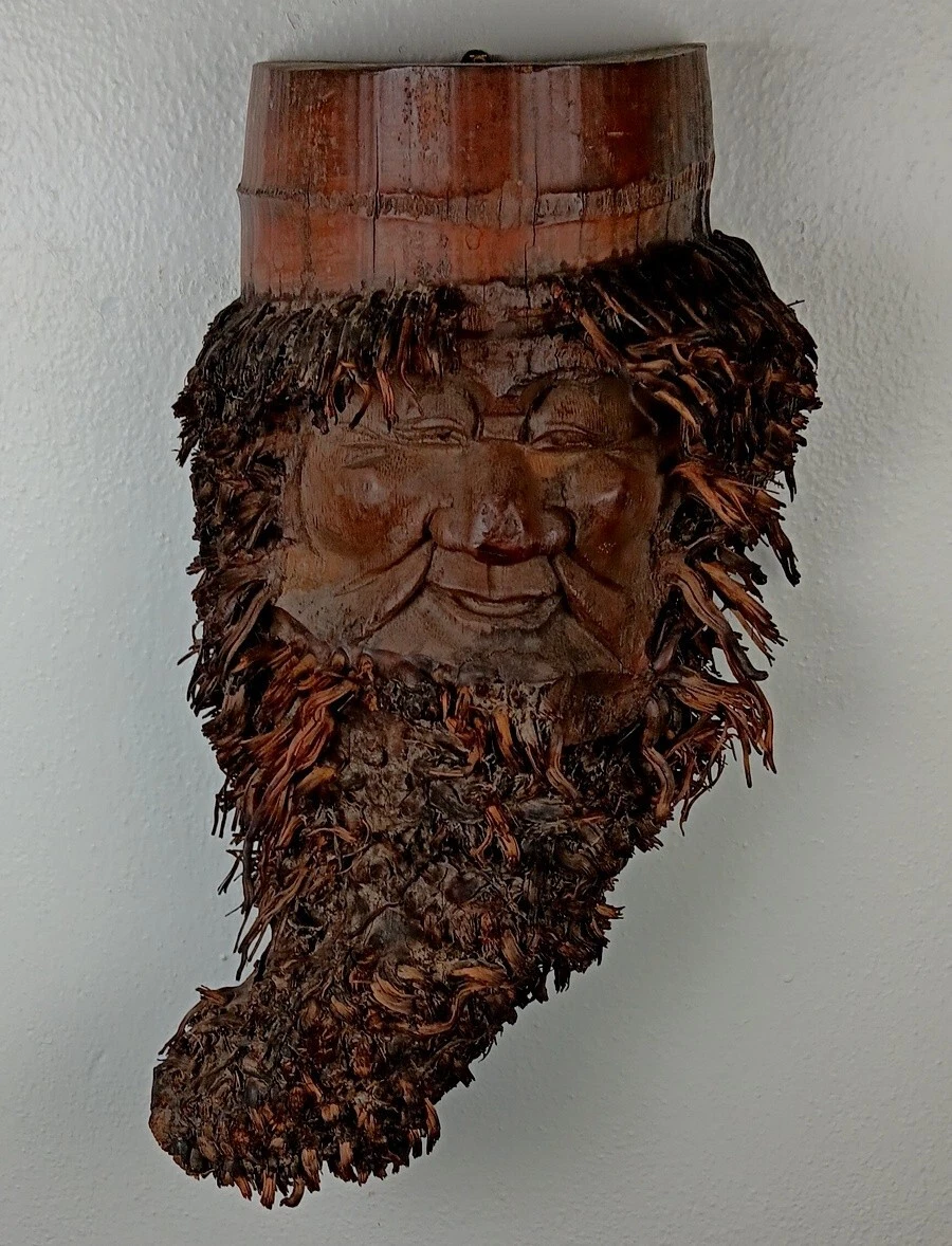 竹根雕印第安纳中国风雕像、雕像| eBay