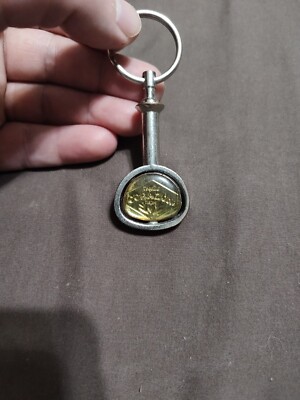 Corazon Tequila De Agave Spinner Keychain Two Tone Metal Spinning Keyring Gift 