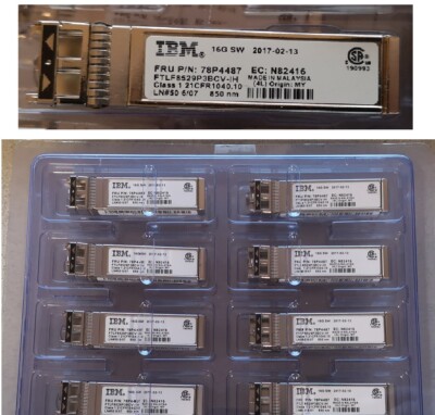 IBM 78P4487 SFP+ 16Gb SW LC 850nm Multi-mode Fiber optical module