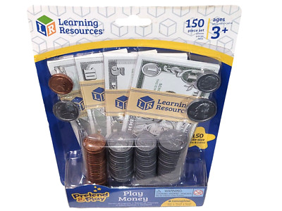 Learning Resources Pretend & Play Money 150pc Set - Roleplay Money/Social Skills