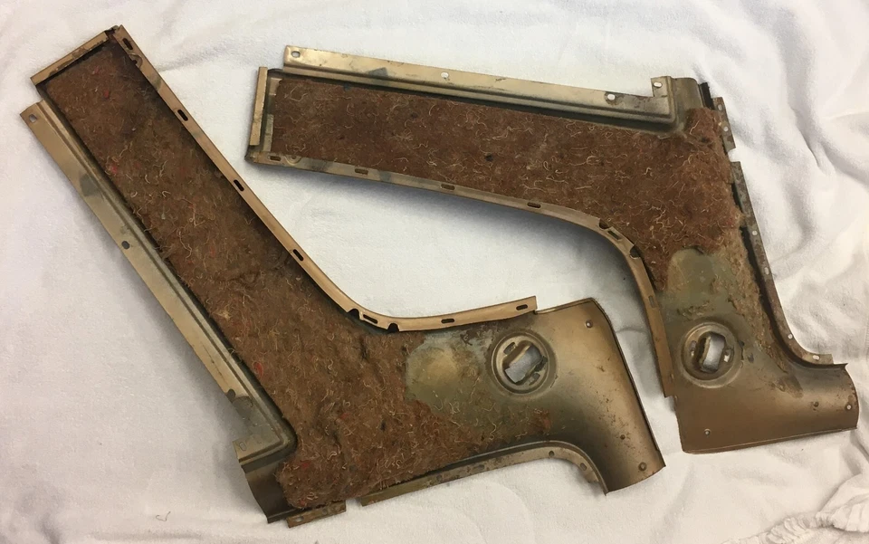 1967-69 Plymouth Barracuda FASTBACK Interior Sail Quarter Panels 1968 - Image 3 of 4