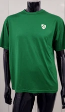 VINTAGE IRISH Dri-FIT TShirt Emerald Green Shamrock 3 Clover Leaf Fine Poly L