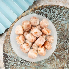 Sunstone Crystal Tumble Stone, Polished Stone for Meditation & Healing