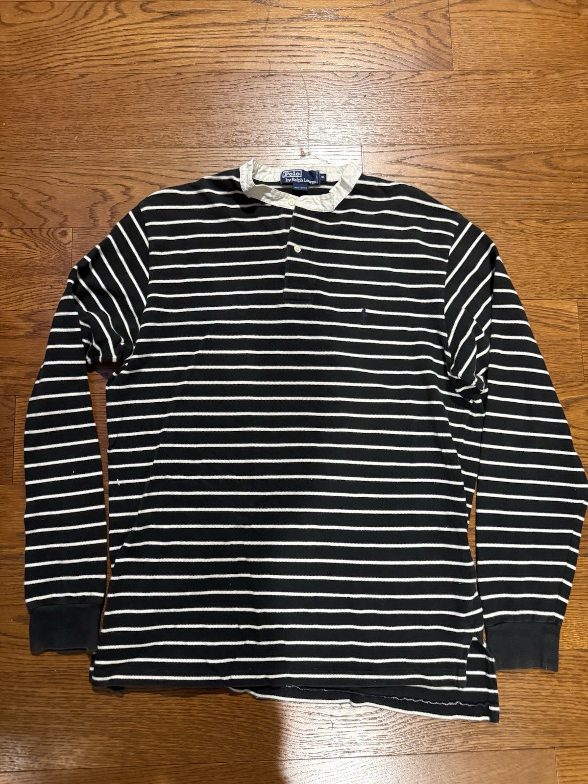 Polo Ralph Lauren XL Striped Rugby Shirt 100% Cotton