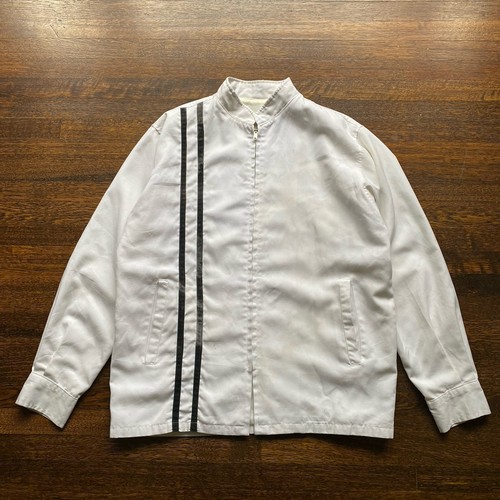 Vintage 70s Corvette Camero Car Racing Jacket White Black Stripe | eBay