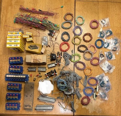 Large Lot Marklin HO Switch Panel 7070 Wire Bulbs Train Track + Parts