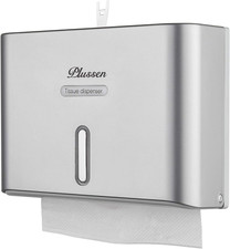 Paper Towel Dispenser Wall Mount, Adhesive No Drilling Multifold Trifold C Fold