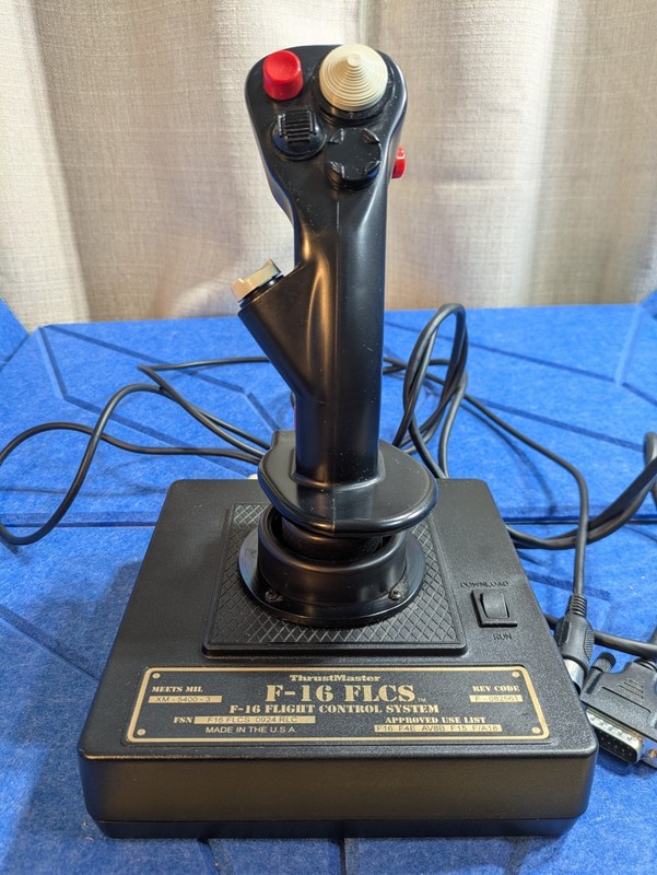 Thrustmaster F-16 FLCS XM-5400-3 Flight Control System PC Joystick