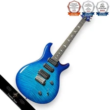 Paul Reed Smith SE Custom 24 Blue Fade Electric Guitar Mahogany Body Maple Top