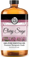 Clary Sage Essential Oil - 16oz Pure Therapeutic Grade for Aromatherapy & Skin