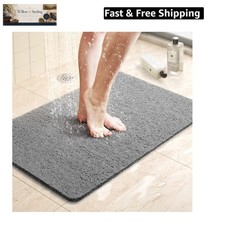 Shower Mat Bathtub Mat,24x16 inch, Non-Slip Bath Mat with Drain, Quick Drying...