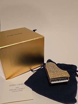 Estee Lauder 2007 Beautiful Glittering Grand Piano Solid Perfume NIB VTG