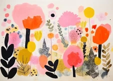 Vibrant Floral Wall Art Poster for Home Decor Premium Quality