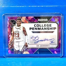 GG JACKSON II 2023 Prizm Draft Picks College Penmanship Auto /99 Purple Ice