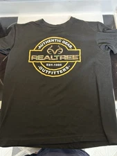 Realtree Authentic Gear Outfitters Est. 1986  Outdoor T-Shirt Size XLarge Black