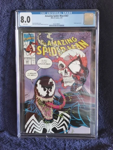 Amazing Spider-Man #347 CGC 8.0 VF White Pages Marvel Comics New Slab