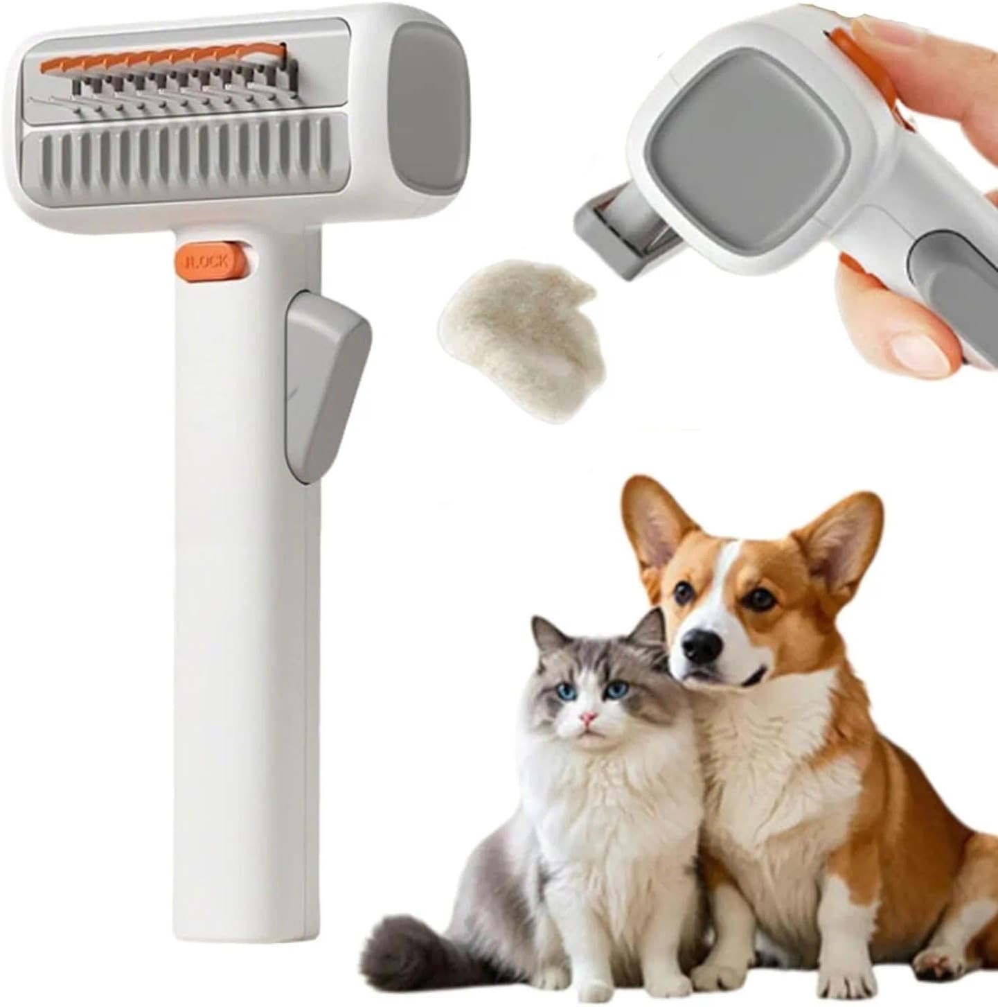 Peigne de rechange pour brossage canin finitions premium et dents acier inoxydable