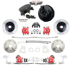 82-87 G Body Rear Disc Conversion W Matching Front Disc Brake Overhaul Kit Red 82-87 G Body Rear Disc Conversion W Matching Front Disc Brake Overhaul Kit Red