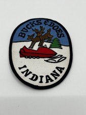 Vintage Bucks & Does Indiana Snowmobile Club Embroidered Patch