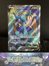 Pokemon Card Dhelmise V 187/202 Sword & Shield Base Full Art Played