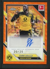 2026 SERHOU GUIRASSY 20/25 AUTO TOPPS CHROME BUNDESLIGA WAVE ORANGE AUTOGRAPHS