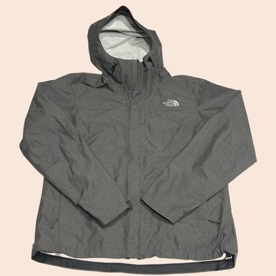 The North Face Venture 2 Mens M Medium Heather Grey Hooded Rain Jacket Dryvent