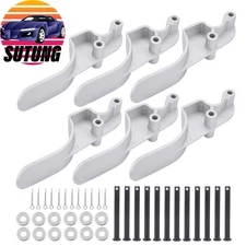 6pcs Cast Aluminum Tarp Stop Upright Kit 12 Pins Replace# 1705775-1 1703604-1