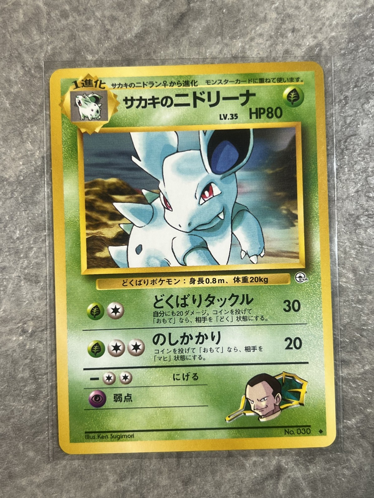 Giovanni's Nidorina #30 Pokemon Gym Challenge Japanese (Light Play)