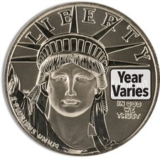 1/2 oz Platinum Eagle - BU (Date Varies) 1972.98 per troy oz