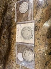 1906-O Barber Half Dollar, 1900 Barber Half Dollar, 1916-D Barber Quarter 90% AG