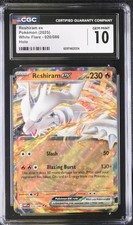 Pokemon  Reshiram ex 020/086 2025  White Flare Holo CGC 10