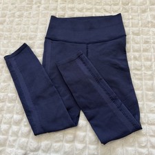 Free People FP MOVEMENT Small Blue Happiness Runs Ribbed Leggings Ankle