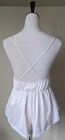 Vintage Lace Teddy Babydoll Lingerie Pink Nylon Crossback USA Womens M