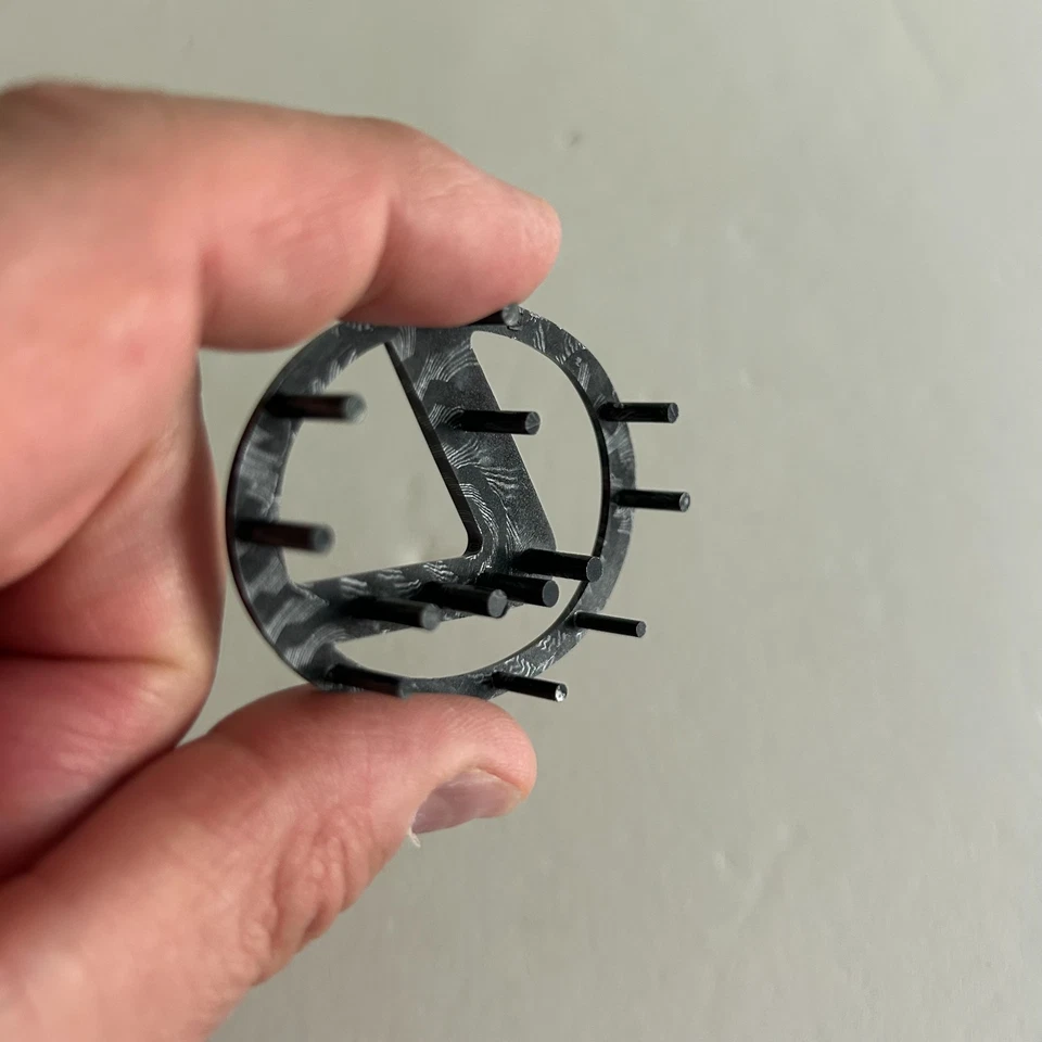 Volante negro carbono emblema insignia 2,5 pulgadas para Lexus IS 250/350 2006-2013 Foto 4 de 4