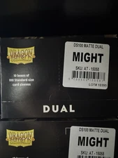 Dual Matte Might Case Display Dragon Shield Standard Size Sleeves - 10 Packs