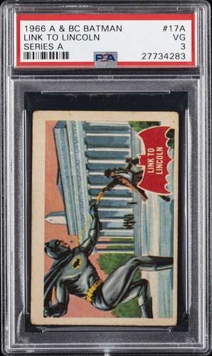 1966 A&BC Batman Red Bat #17A — PSA 3