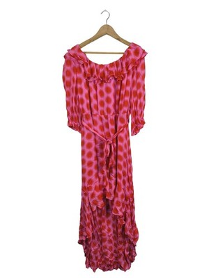 DIANE VON FURSTENBERG Maxikleid Damen Kleid Gr. DE 42 pink-rot Elegant
