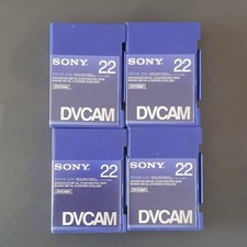 4 Cassette Video Mini DV Sony 22 DVCAM - Nuove - Custodia in plastica dura