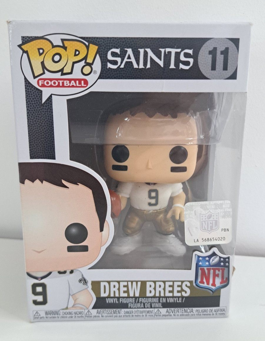 En Oferta Funko Pop! Figura Nfl Saints Drew Brees Blanca #11 Nueva Y En Reino Unido Ahora - Auténtica
