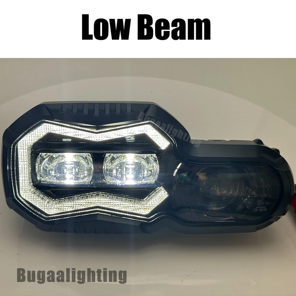 LED Headlight DRL High/Low Beam Lamp For BMW F650GS F700GS F800GS F800R F800ADV  - Image 4 of 4