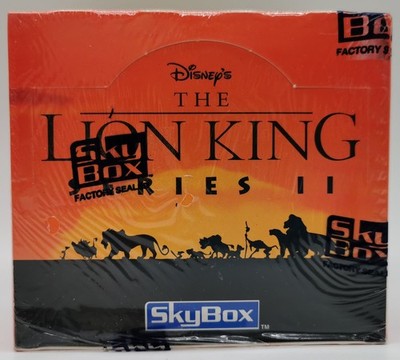 Disneys The Lion King Series II Trading Card Box 36Packs Sealed OVP