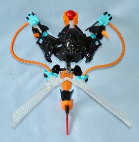 Lego Hero Factory 6228 THORNRAXX - Complete Winged Bionicle with Shooting Sphere