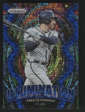 2022 2022 Panini Prizm Baseball Freddie Freeman #IL-8 Blue Mojo Prizm Illuminati