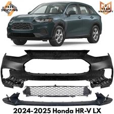Front Bumper Cover Fascia & Bumper Lower Grille Kit For 2023-2025 Honda HR-V